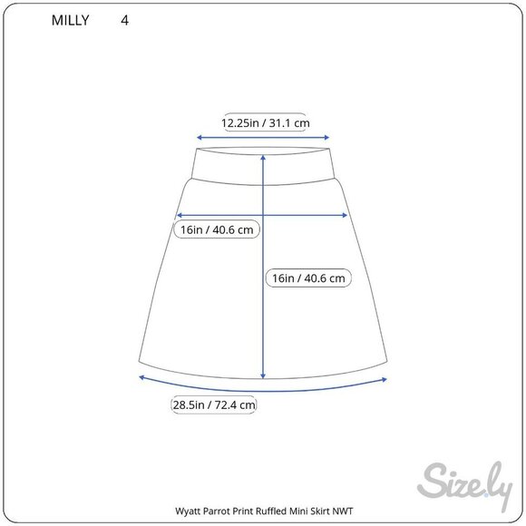 MILLY Wyatt Parrot Print Tiered Ruffled Mini Skirt Green Multi Lined NWT Size 4 - Picture 9 of 9